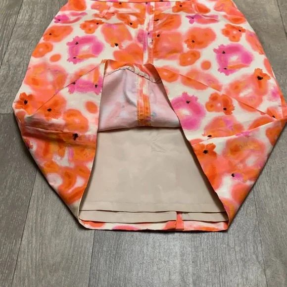 Womens Ann Taylor Dancing Blooms‎ Colorful Casual Pencil Skirt - Picture 5 of 9